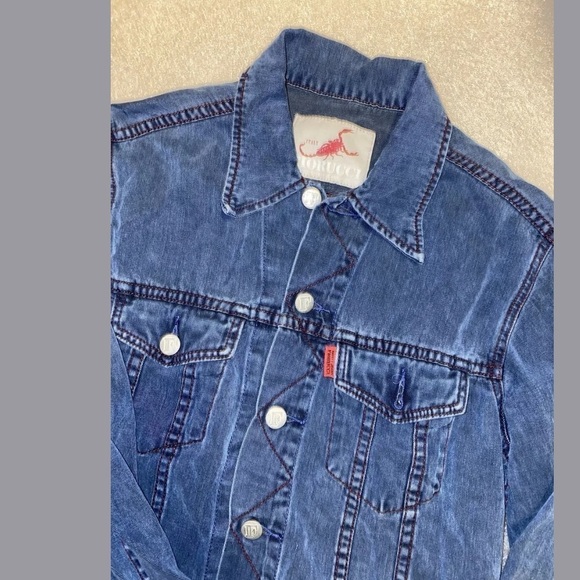 90s Fiorucci Safety Jeans Classic Denim Jacket M - Picture 3 of 8